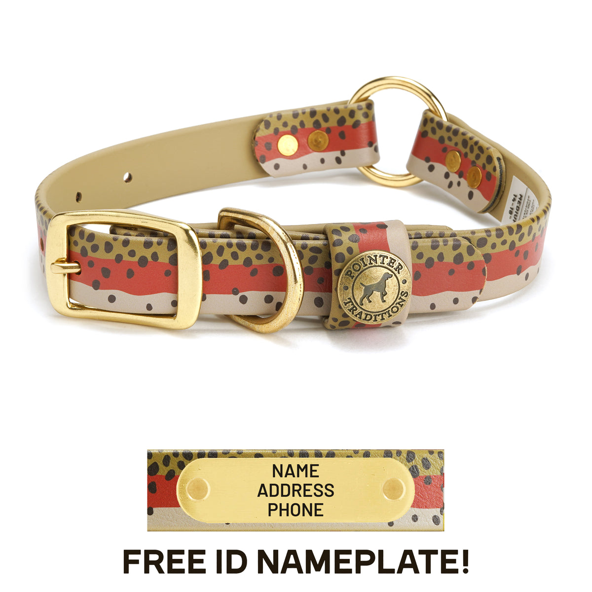 Pointer Traditions | Hunting Dog Center Ring Collar - Rainbow Trout