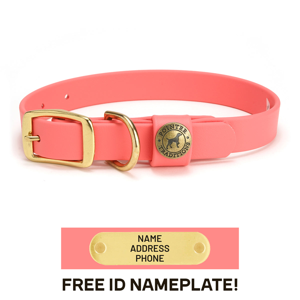 Pointer Traditions | Sporting Dog Collar - Coral