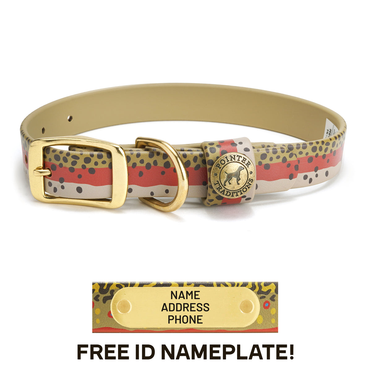 Pointer Traditions | Sporting Dog Collar - Rainbow Trout