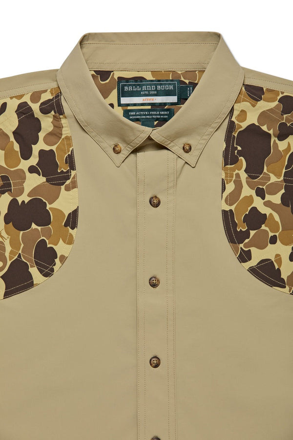 Active+ Field Shirt in Desert Tan/Original Camo