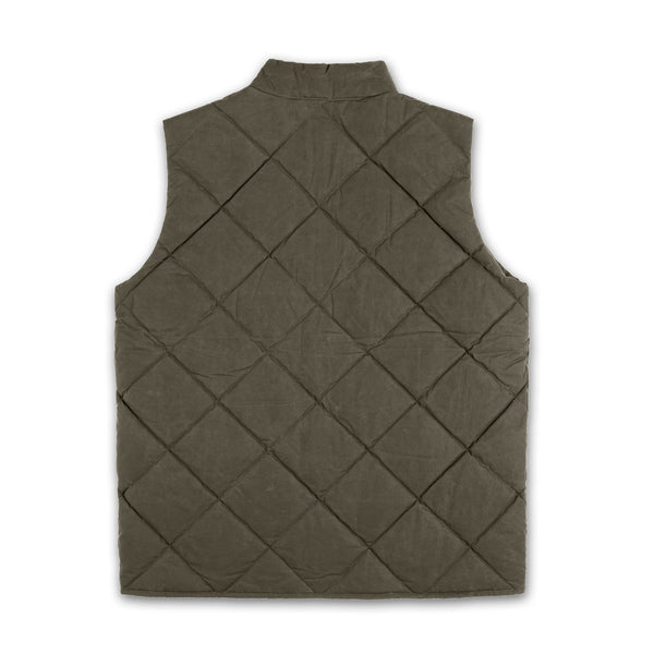 Arthur Quilted Waxed Down Vest