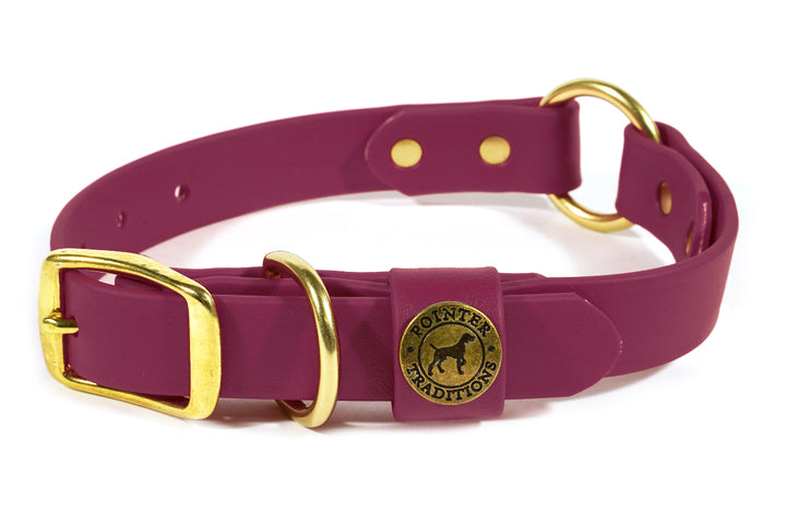 Hunting Dog Center Ring Collar - Wine