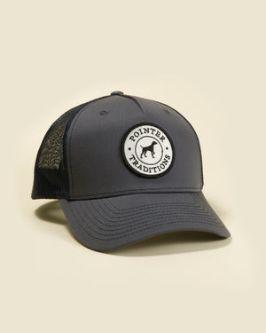 Pointer Dog Patch Mesh Back Hat - Ombre Blue