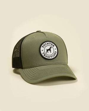 Pointer Dog Patch Mesh Back Hat - Loden/Black