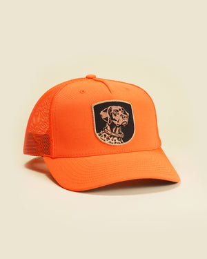 Bird Dog Profile Patch Hat - Blaze Orange