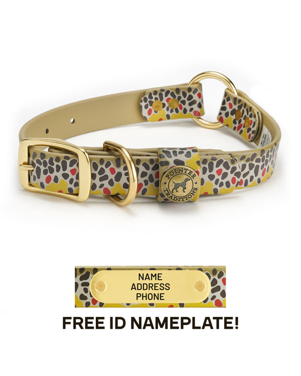 Hunting Dog Center Ring Collar - Brown Trout