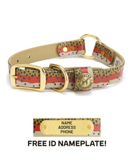 Hunting Dog Center Ring Collar - Rainbow Trout