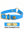 Hunting Dog Center Ring Collar - Sky Blue