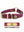 Hunting Dog Center Ring Collar - Wine