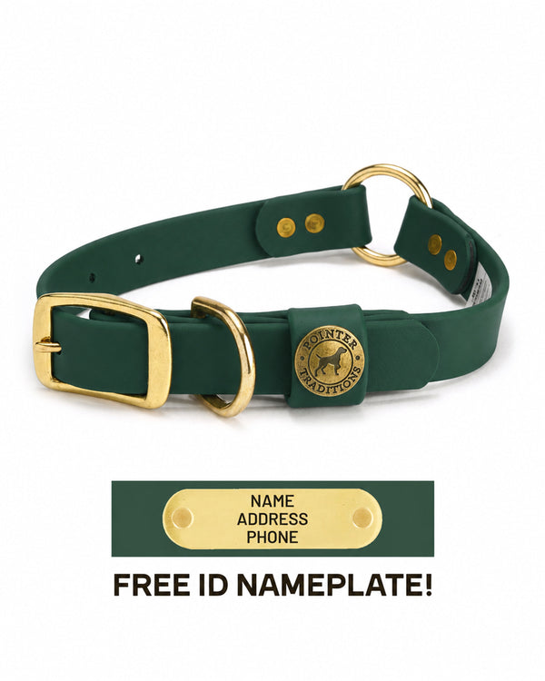 Hunting Dog Center Ring Collar - Woodland Green