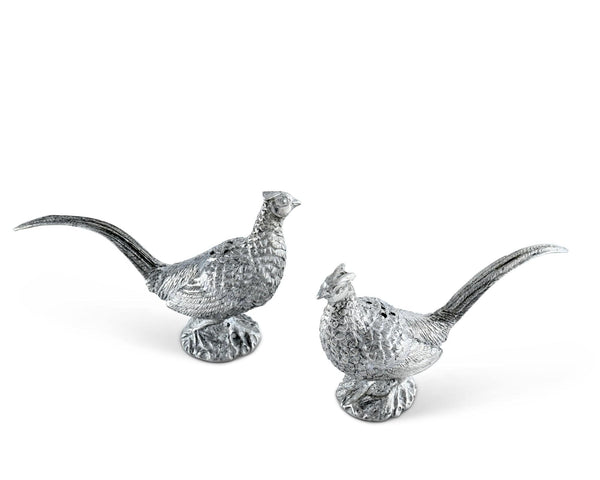 Pewter Pheasants Salt & Pepper Set