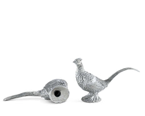 Pewter Pheasants Salt & Pepper Set