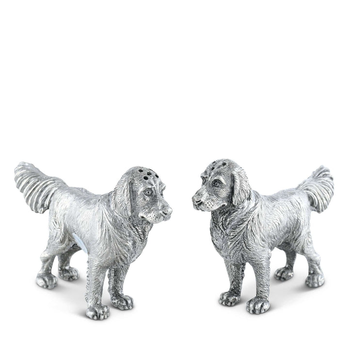 Pewter Retriever Salt and Pepper