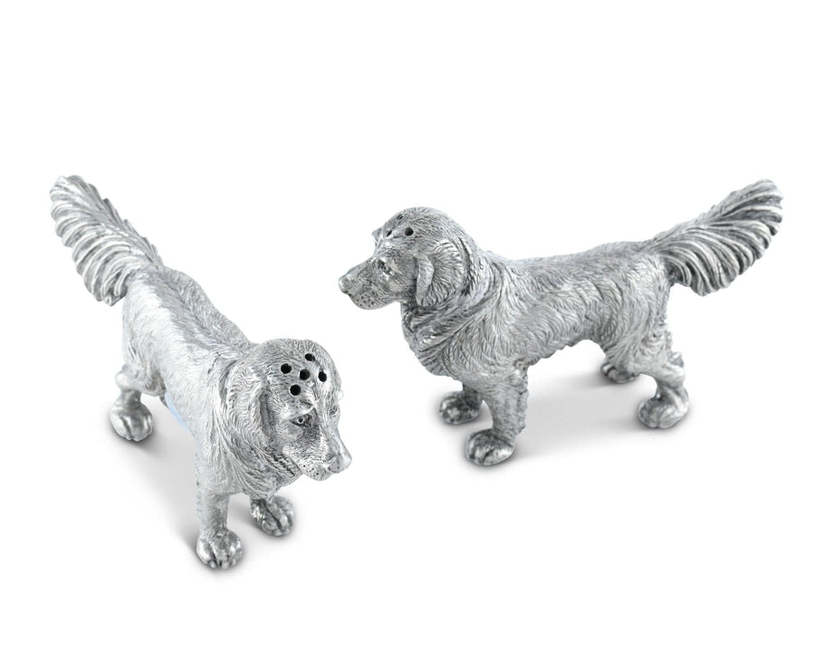 Pewter Retriever Salt and Pepper