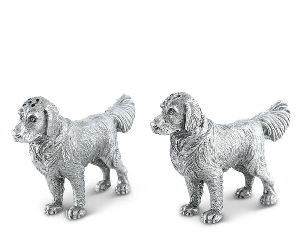 Pewter Retriever Salt and Pepper