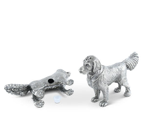 Pewter Retriever Salt and Pepper