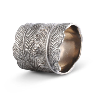 Pewter Feather Napkin Ring