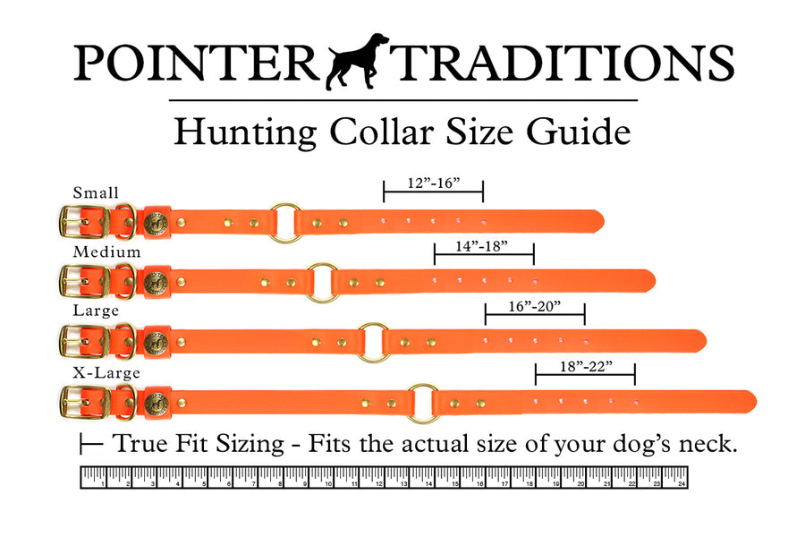 Hunting Dog Center Ring Collar - Leather Brown