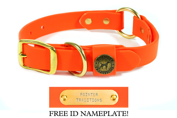 Hunting Dog Center Ring Collar - Blaze Orange