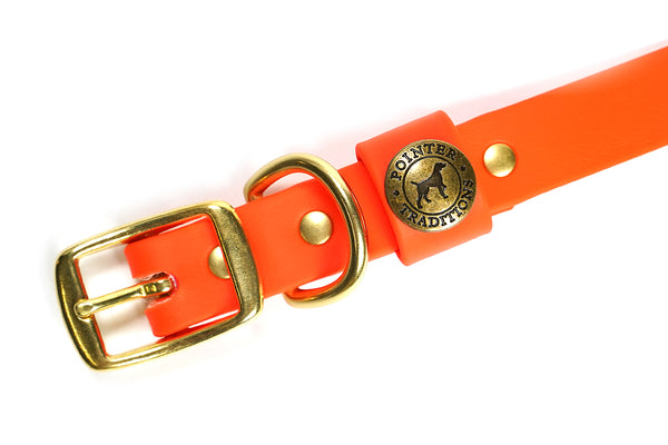 Hunting Dog Center Ring Collar - Blaze Orange