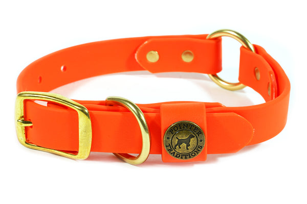 Hunting Dog Center Ring Collar - Blaze Orange