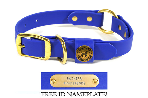 Hunting Dog Center Ring Collar - River Blue