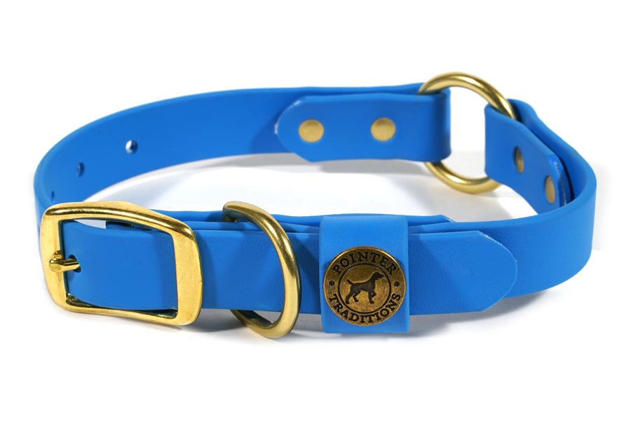 Hunting Dog Center Ring Collar - Sky Blue