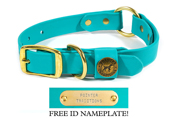 Hunting Dog Center Ring Collar - Teal