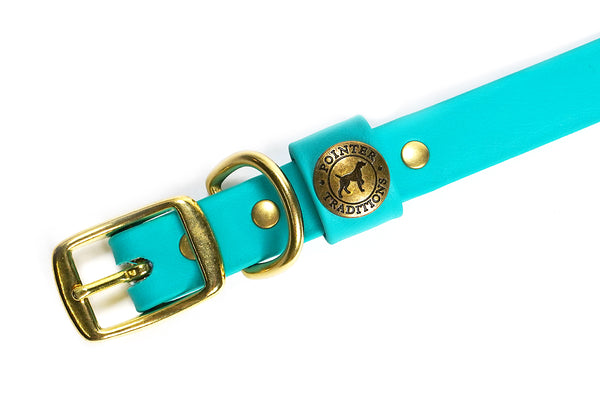 Hunting Dog Center Ring Collar - Teal