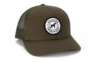 Pointer Dog Patch Mesh Back Hat - Moss