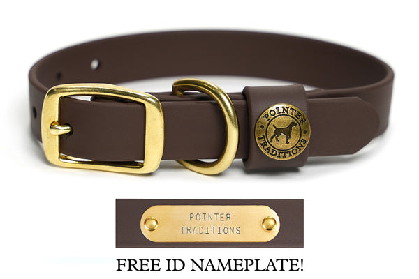 Sporting Dog Collar - Leather Brown