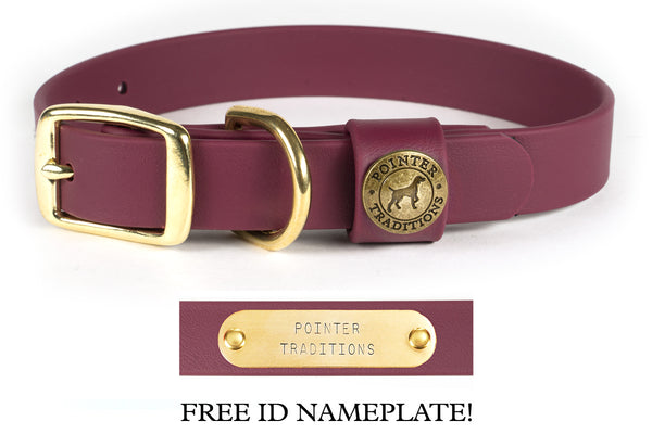 Sporting Dog Collar - Wine